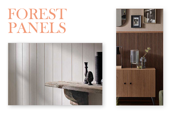 Forest panels, suelos de madera, laminado y vinílico Frisos en Vinilos, PVC y acolchado.